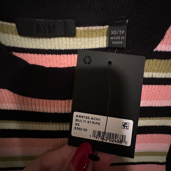 ATM | Striped Knit Maxi Dress - Picture 5 of 5